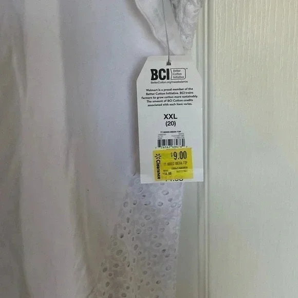 *NWT* Women's Time and Tru Short Sleeve Top Sz. XXL - Picture 2 of 4